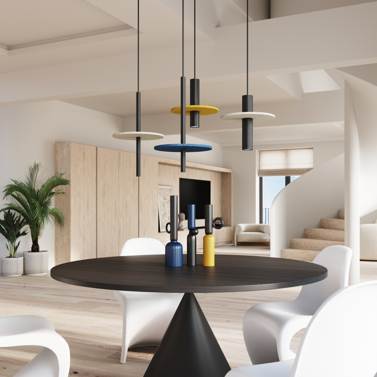 Lampa wisząca FELTRO 1 czarna/granatowa - obrazek 14