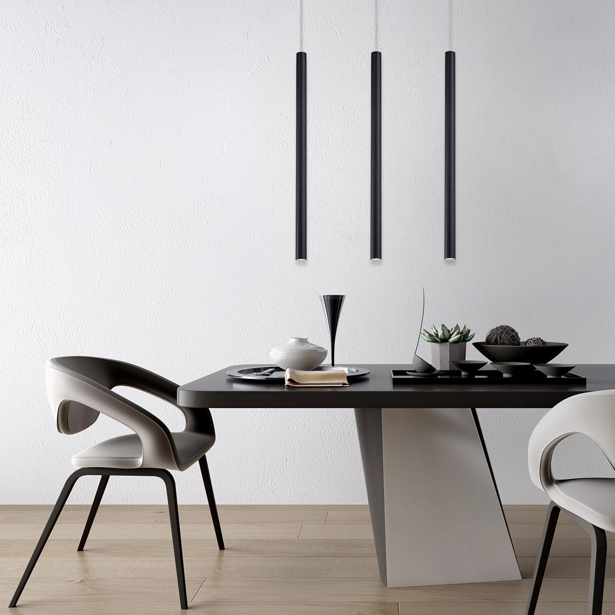 Lampa wisząca Lungo 3 linia czarna 3xG9 - obrazek 3