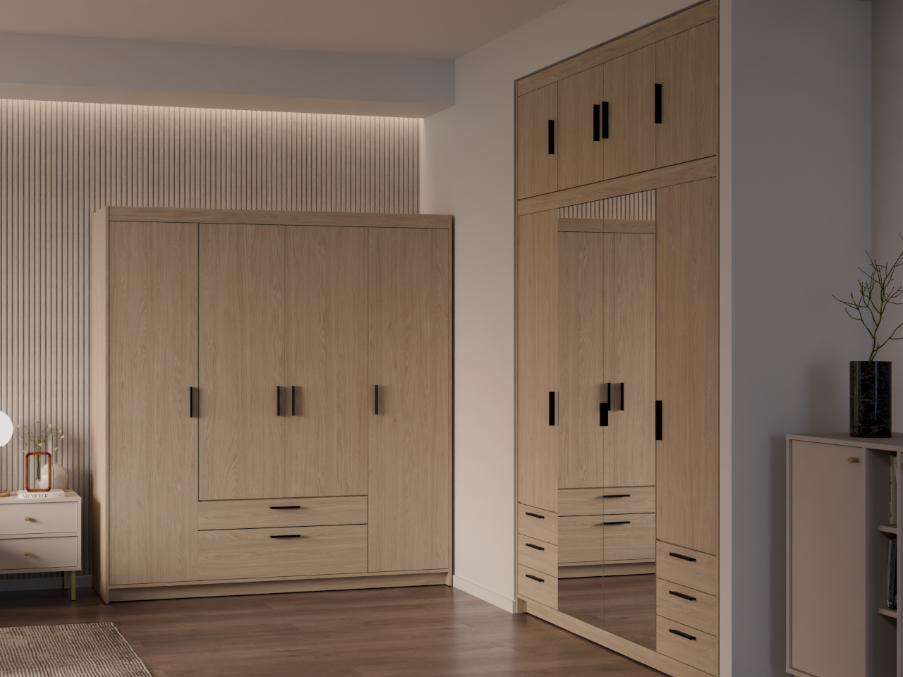 Szafa ELENI 4D2S dąb olejowany - obrazek 7