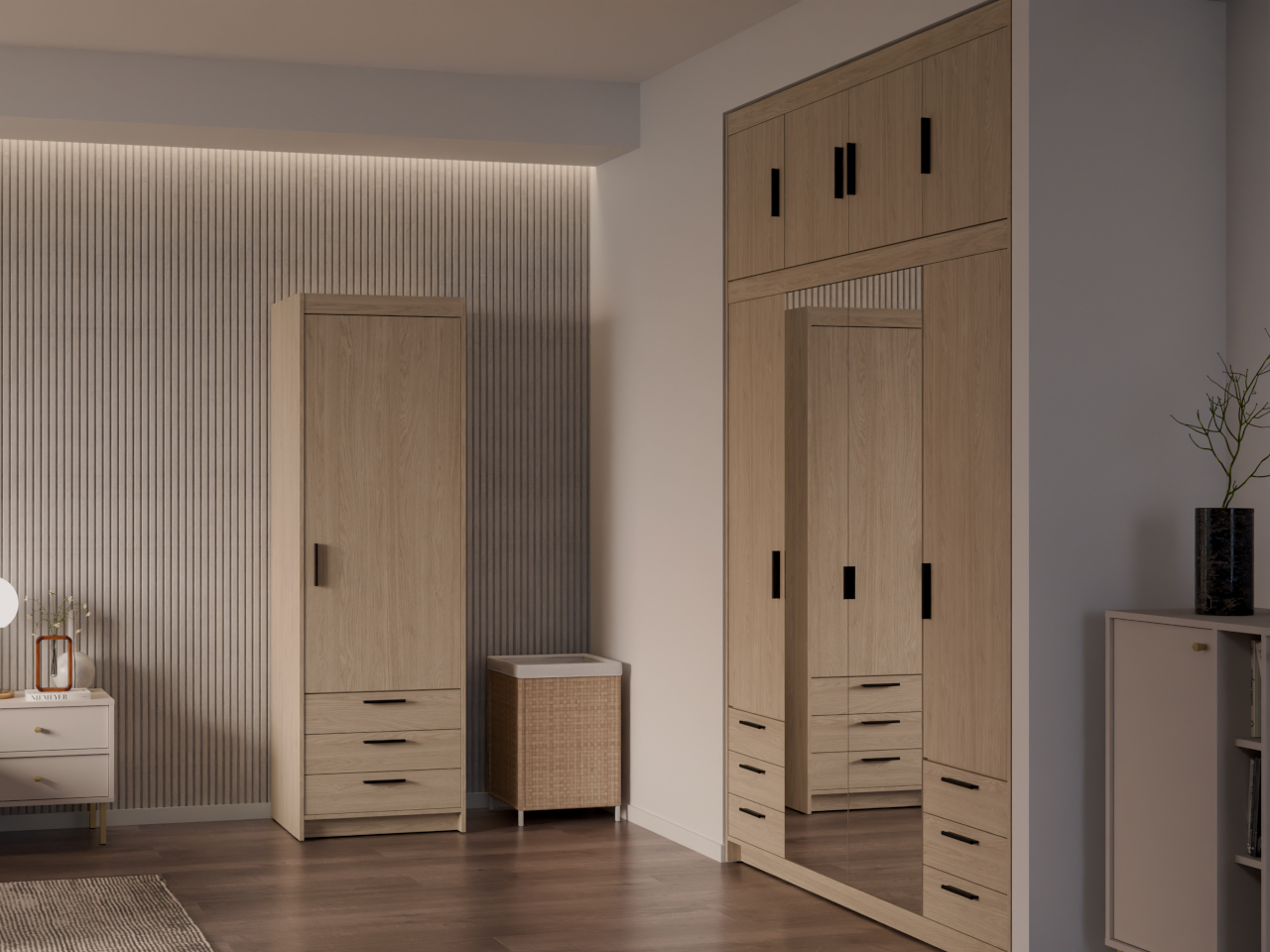 Szafa ELENI 1D3S dąb olejowany - obrazek 7