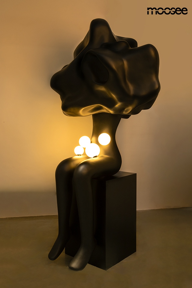 MOOSEE lampa podłogowa HUMAN IN THE CLOUDS czarna - obrazek 5