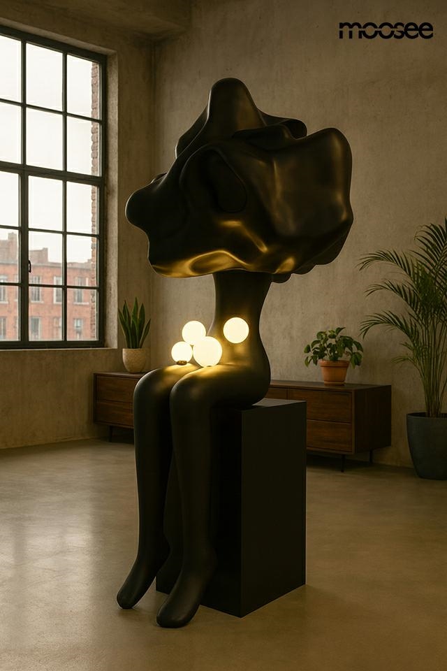 MOOSEE lampa podłogowa HUMAN IN THE CLOUDS czarna - obrazek 8