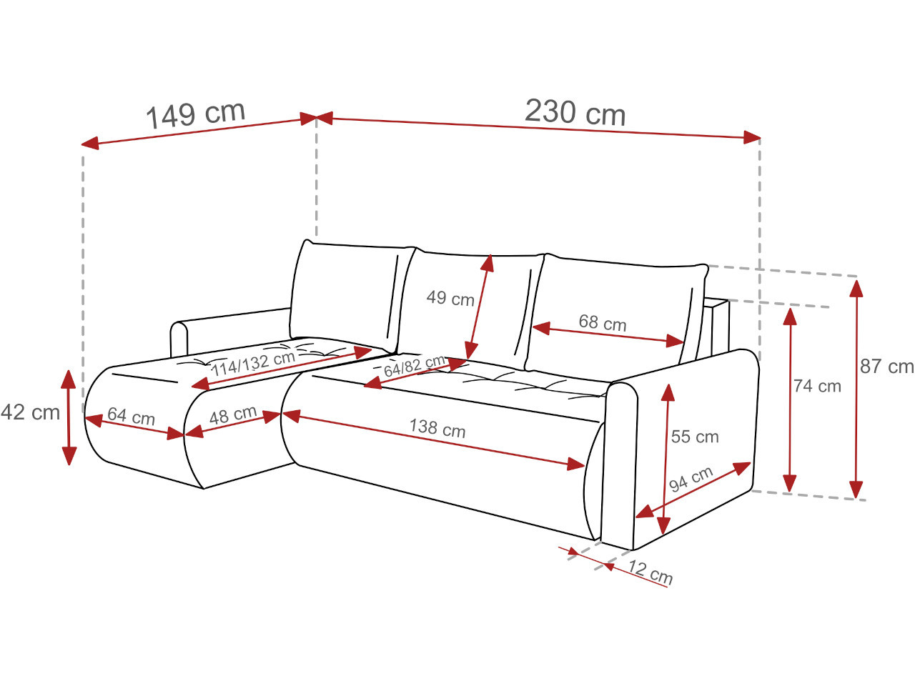 Narożnik FORLI gerra 65 - obrazek 4