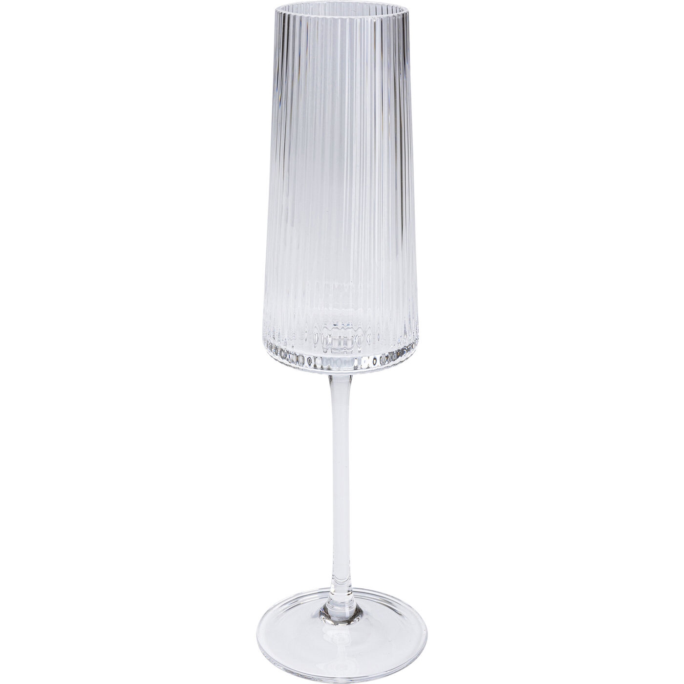 KARE komplet 4 kieliszków do szampana RIFFLE 215 ml - obrazek 3