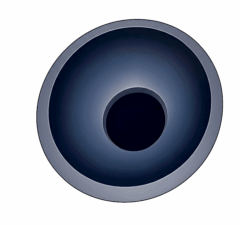 Plafon COCO 60 cm niebieski LED