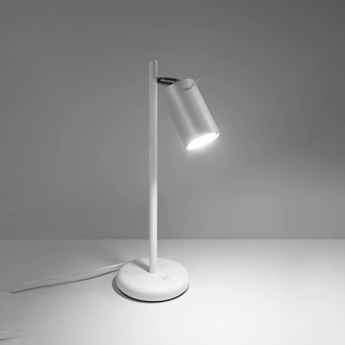 Lampa biurkowa RING biała - obrazek 7