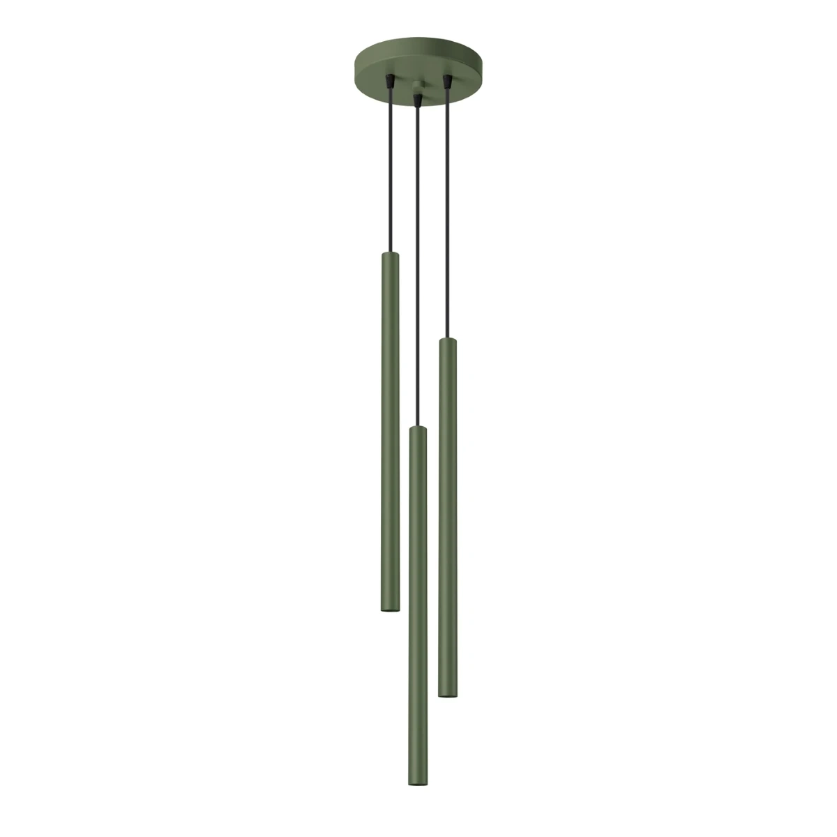 Lampa wisząca PASTELO 3P zielona oliwka