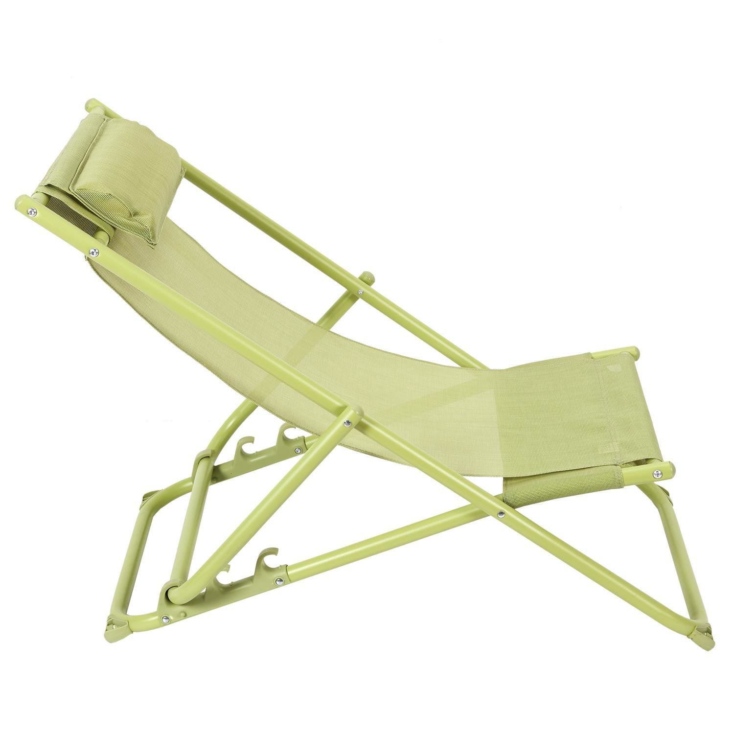 Leżak Canard outdoor zielony – komfortowy i regulowany - obrazek 8