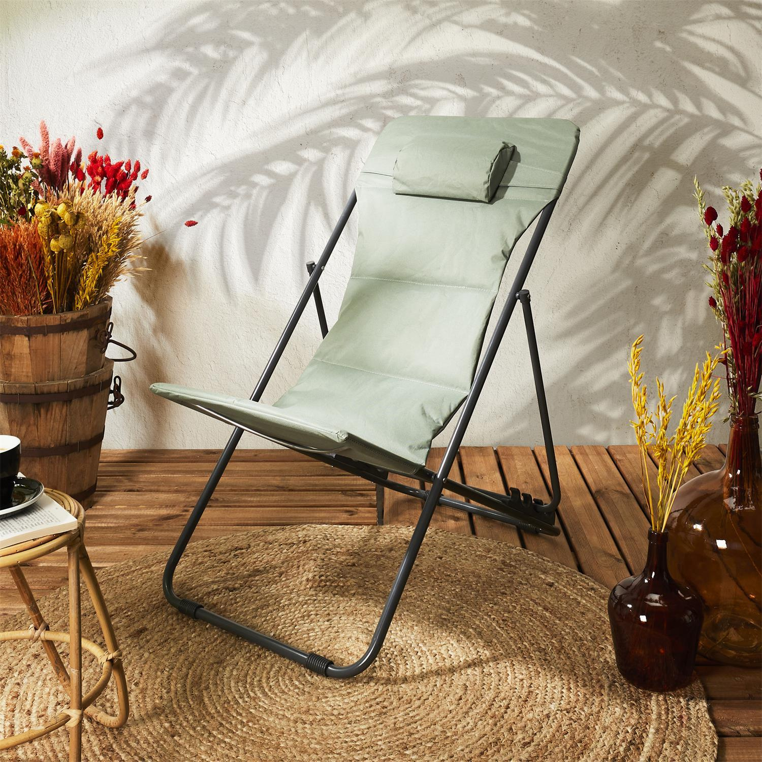 Leżak Grue khaki - obrazek 3