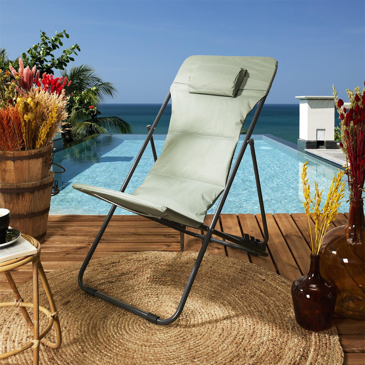 Leżak Grue khaki - obrazek 7