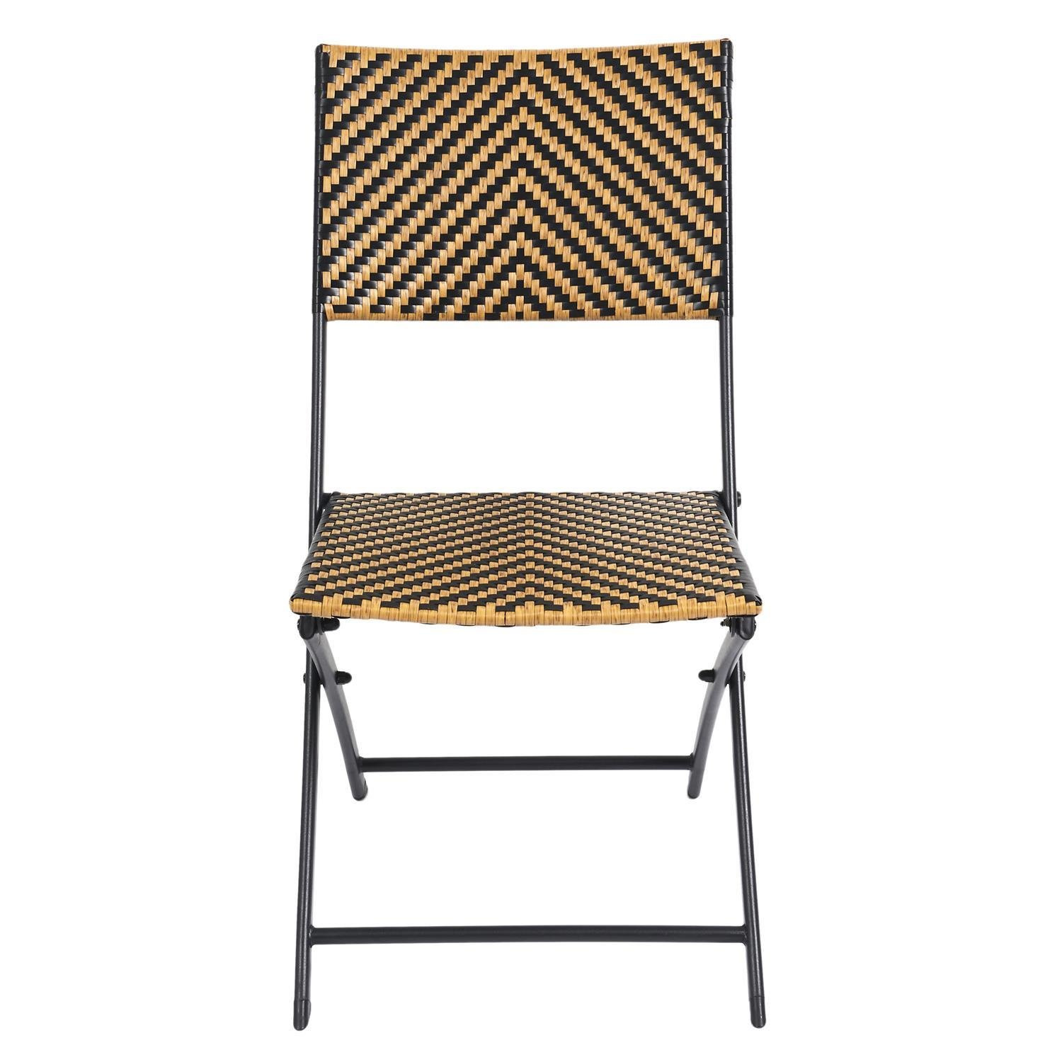 Krzesło składane Marron plecione - obrazek 6
