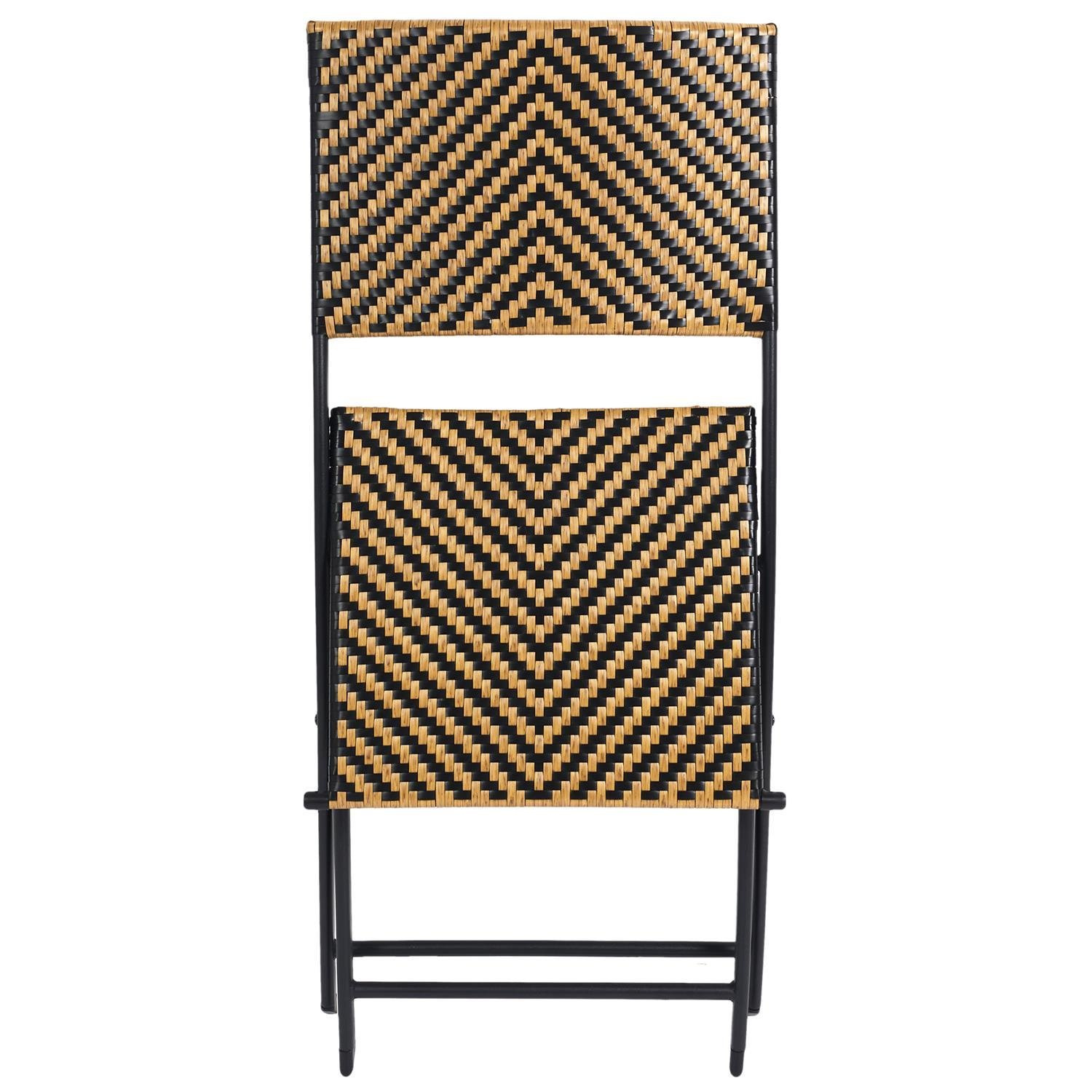 Krzesło składane Marron plecione - obrazek 9