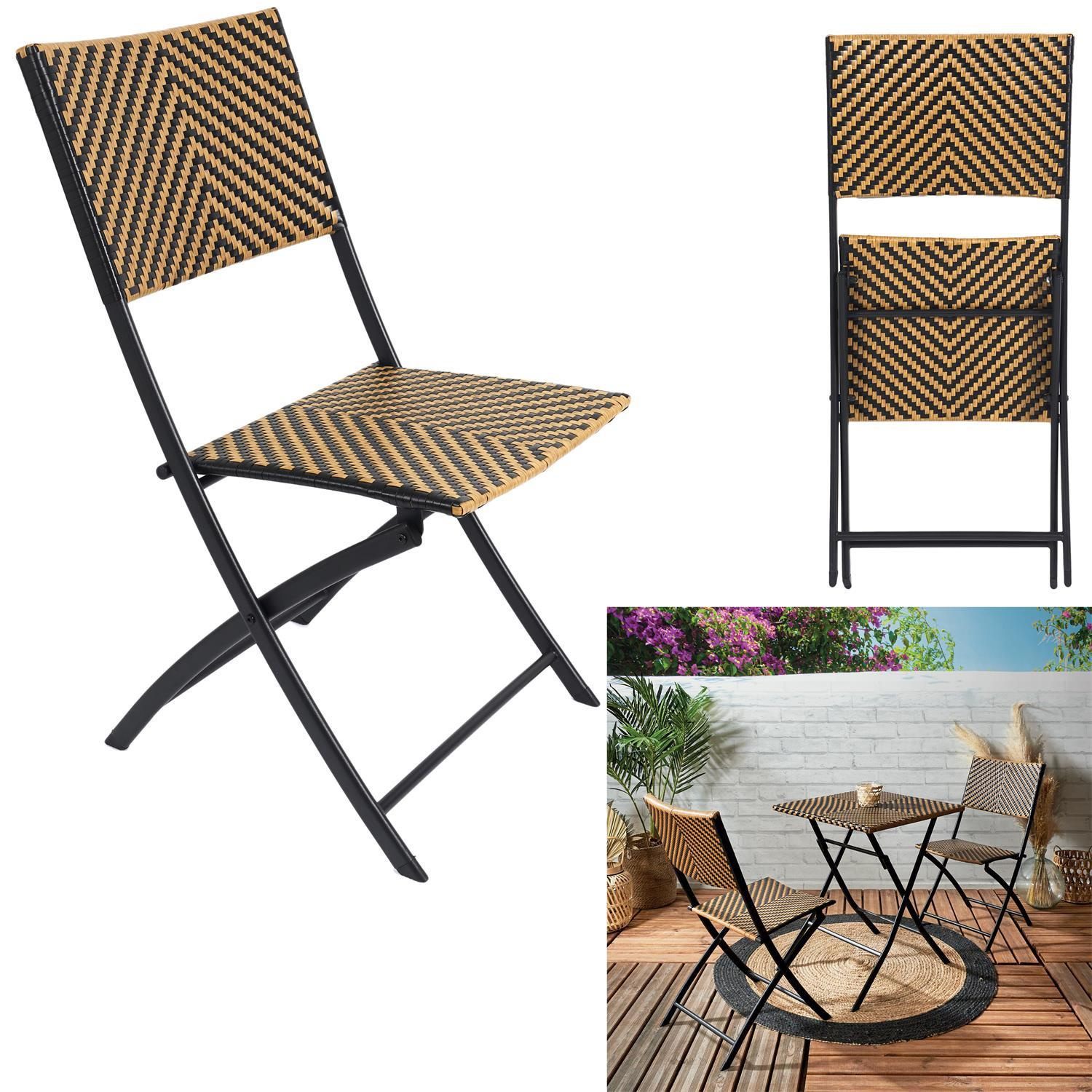 Krzesło składane Marron plecione - obrazek 11