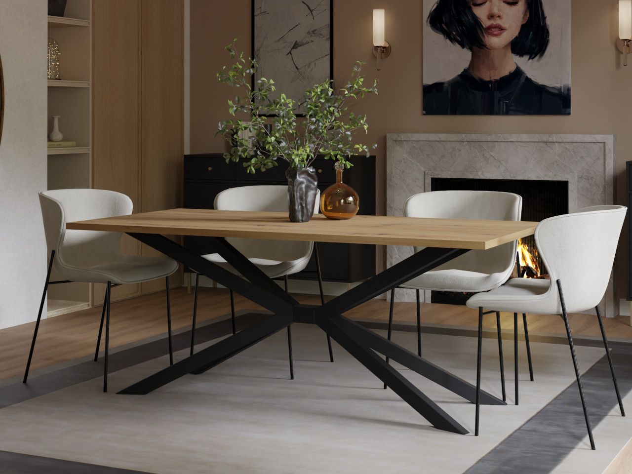 Stół 185x90 VIDSEL dąb artisan - obrazek 5