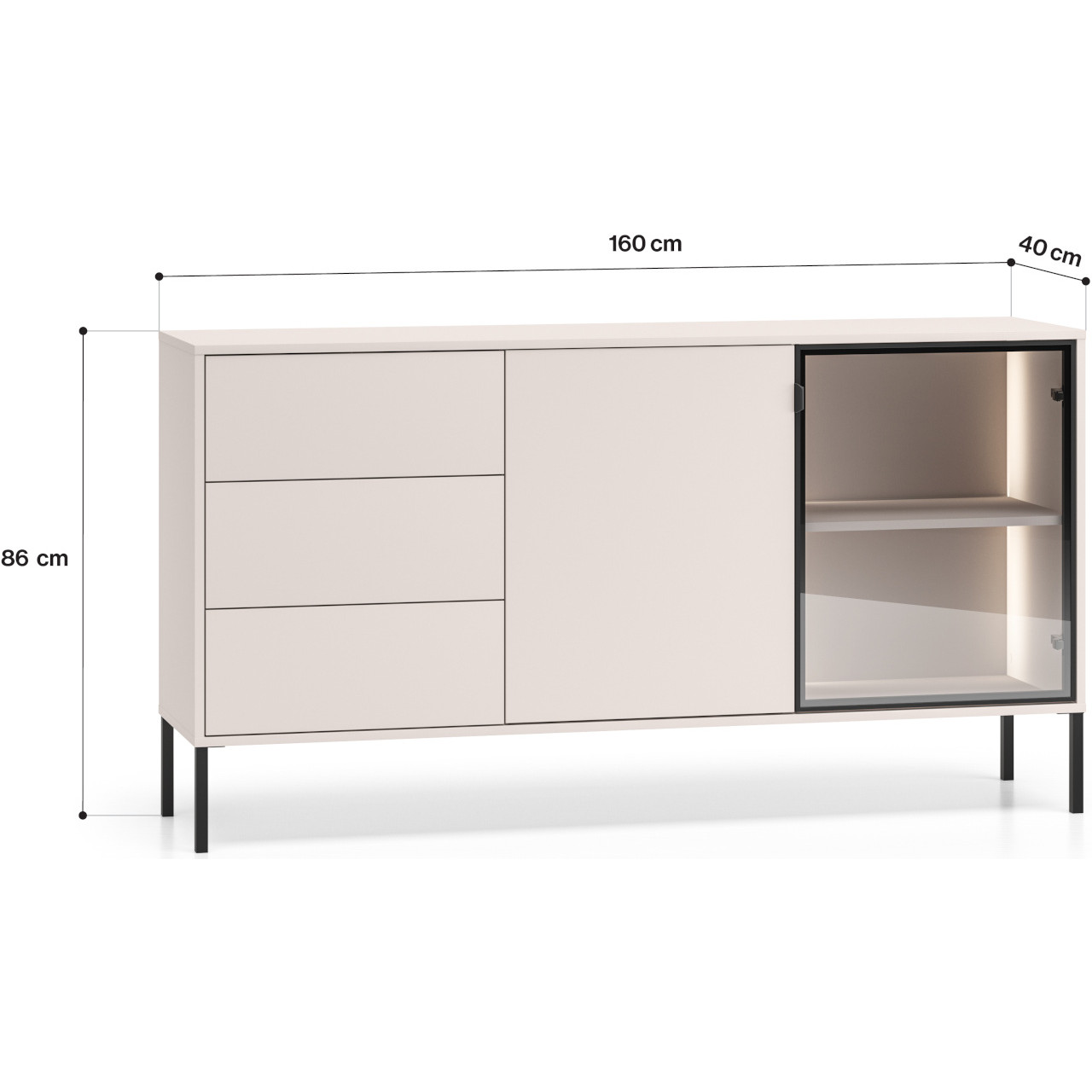 Komoda BURSA 02 kaszmir - obrazek 5