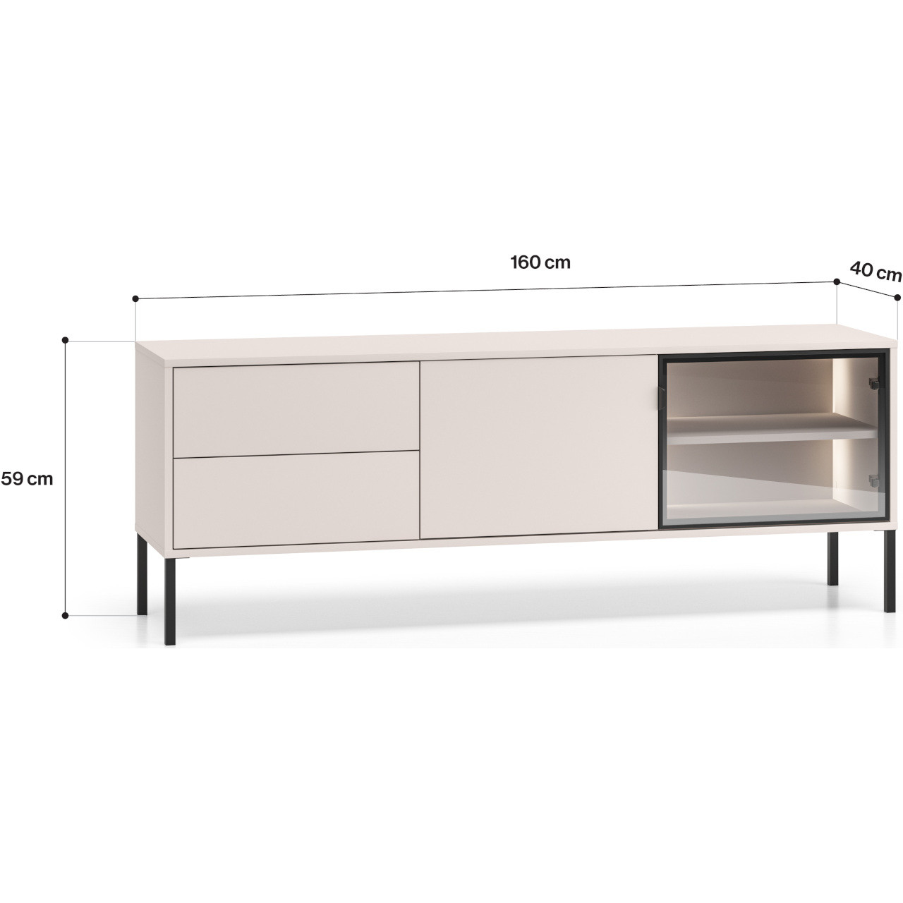 Komoda RTV BURSA 04 kaszmir - obrazek 5
