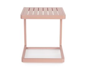 BIZZOTTO stolik ogrodowy KONNOR różowy