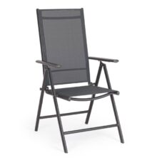 BIZZOTTO krzesło ogrodowe MICHIGAN ARM szare