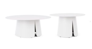 BIZZOTTO zestaw stolików kawowych BRYAN biały