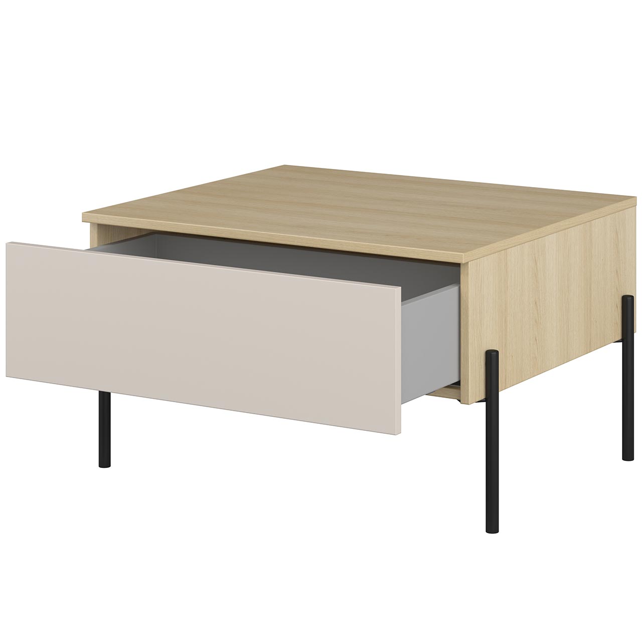 Stolik kawowy DORE 98 dąb lindberg / kaszmir - obrazek 4