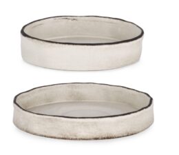 BIZZOTTO zestaw tac dekoracjnych NIKOS biały