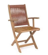 BIZZOTTO krzesło ogrodowe składane DANUBIO ARM czerwone