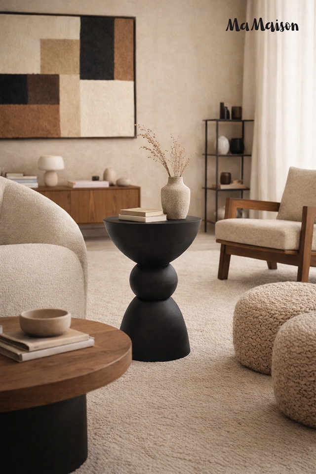 MaMaison stolik TADAO 35 czarny - obrazek 5