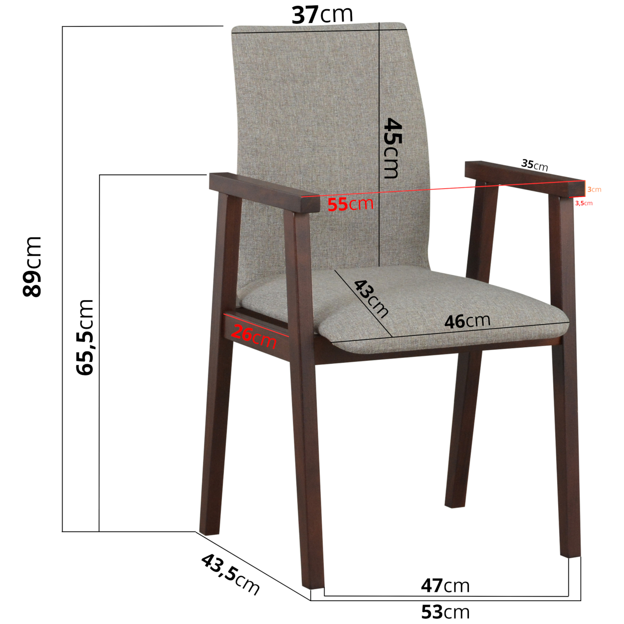 Krzesło FOTEL 2 DK73 #personalizuj - obrazek 5