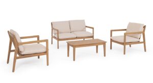 BIZZOTTO zestaw ogrodowy DANUBIO brązowy