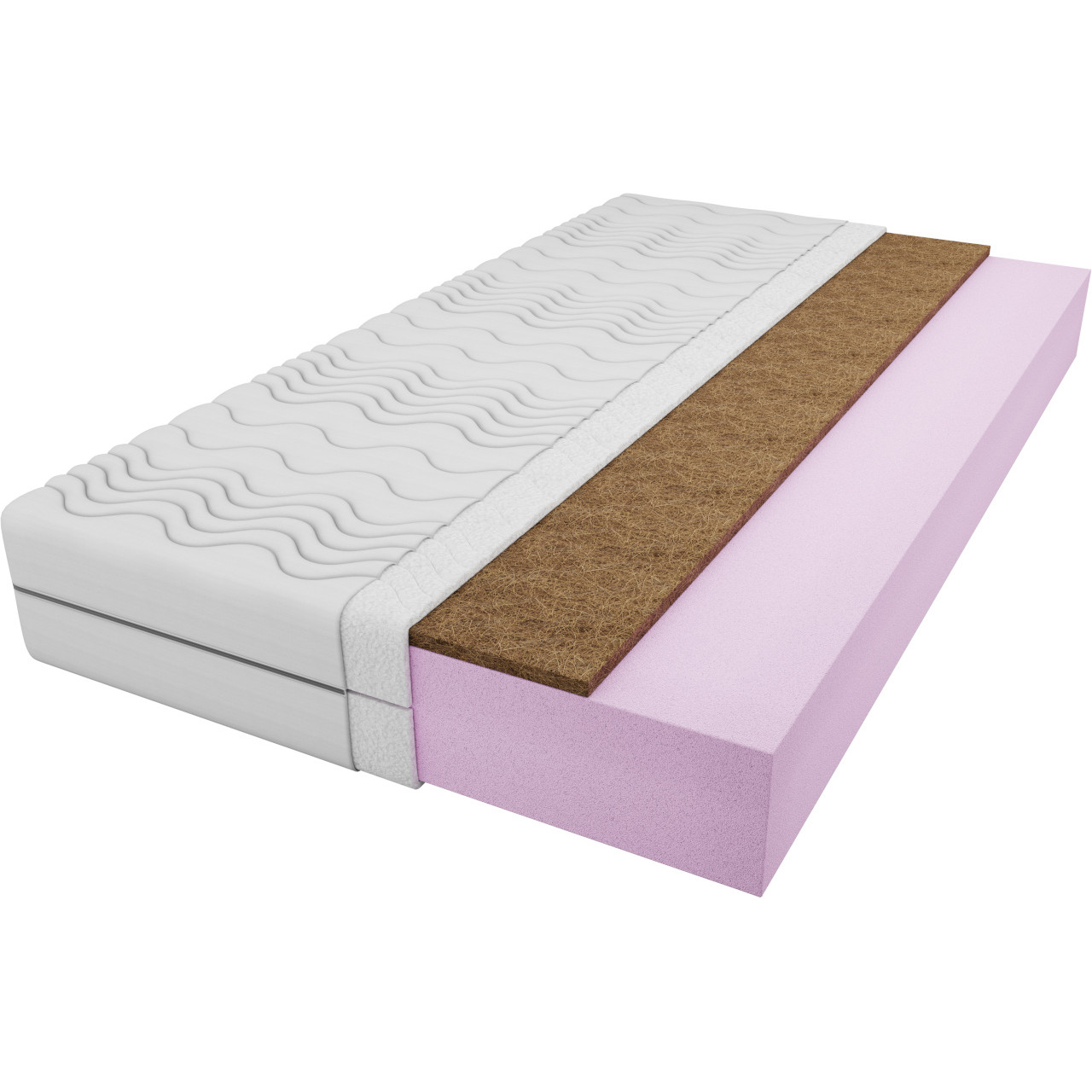 Materac piankowy + kokos 100x200 ERIC BLANC