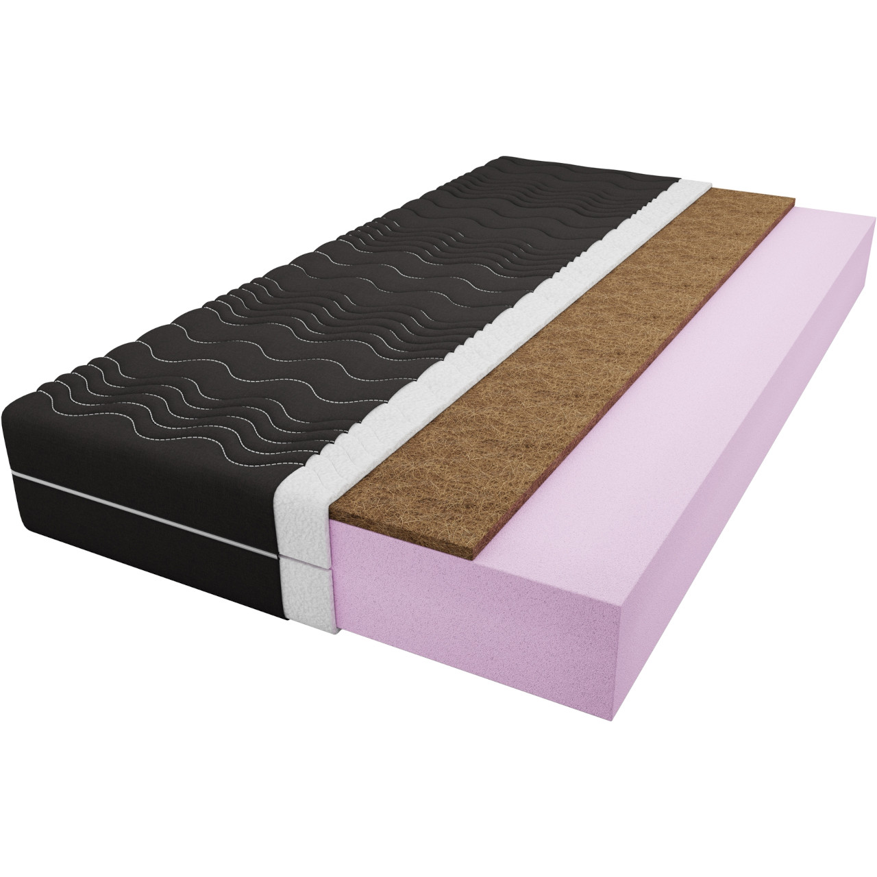Materac piankowy + kokos 90x200 ERIC NOIR