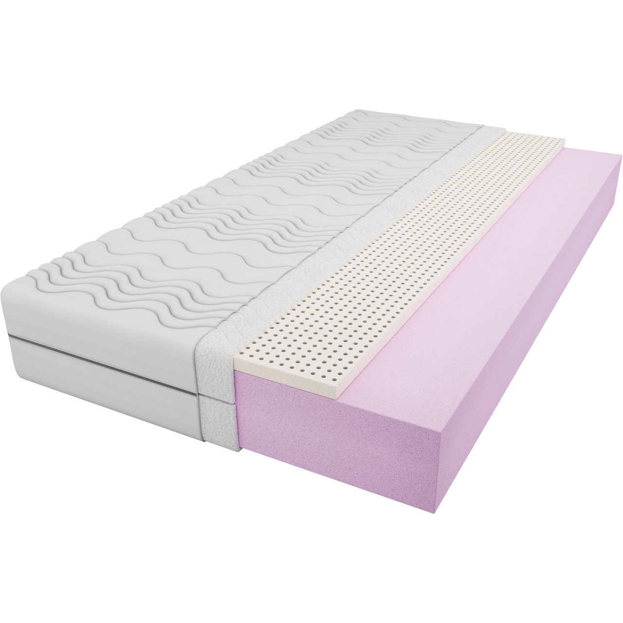 Materac piankowy lateksowy 160x200 FABIEN BLANC