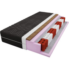 Materac kieszeniowy + kokos 200x200 GILLES NOIR