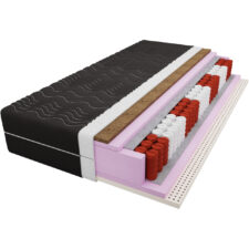 Materac kieszeniowy lateksowy + kokos 200x200 GASPARD NOIR