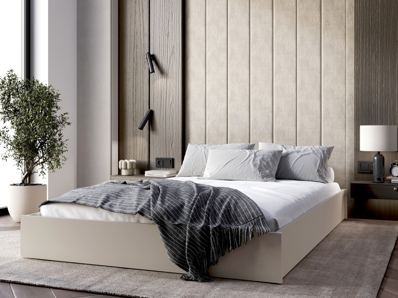 Łóżko 160x200 KISTE kaszmir - obrazek 3