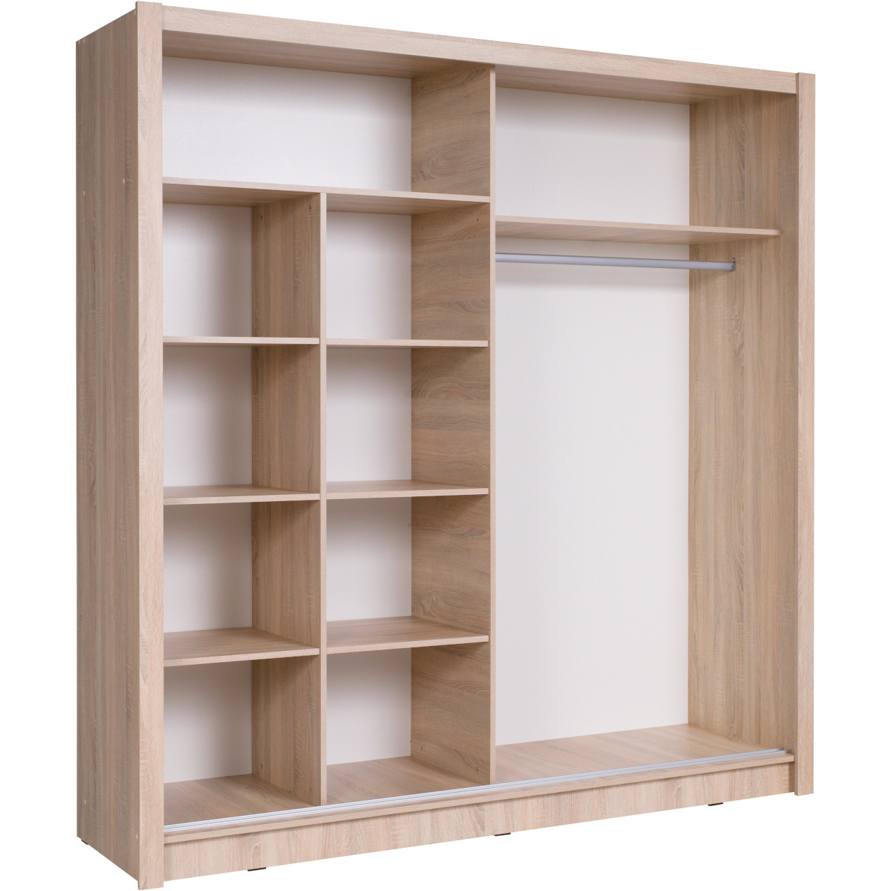 Szafa przesuwna z lustrem 204 BAKI 12 dąb sonoma - obrazek 3