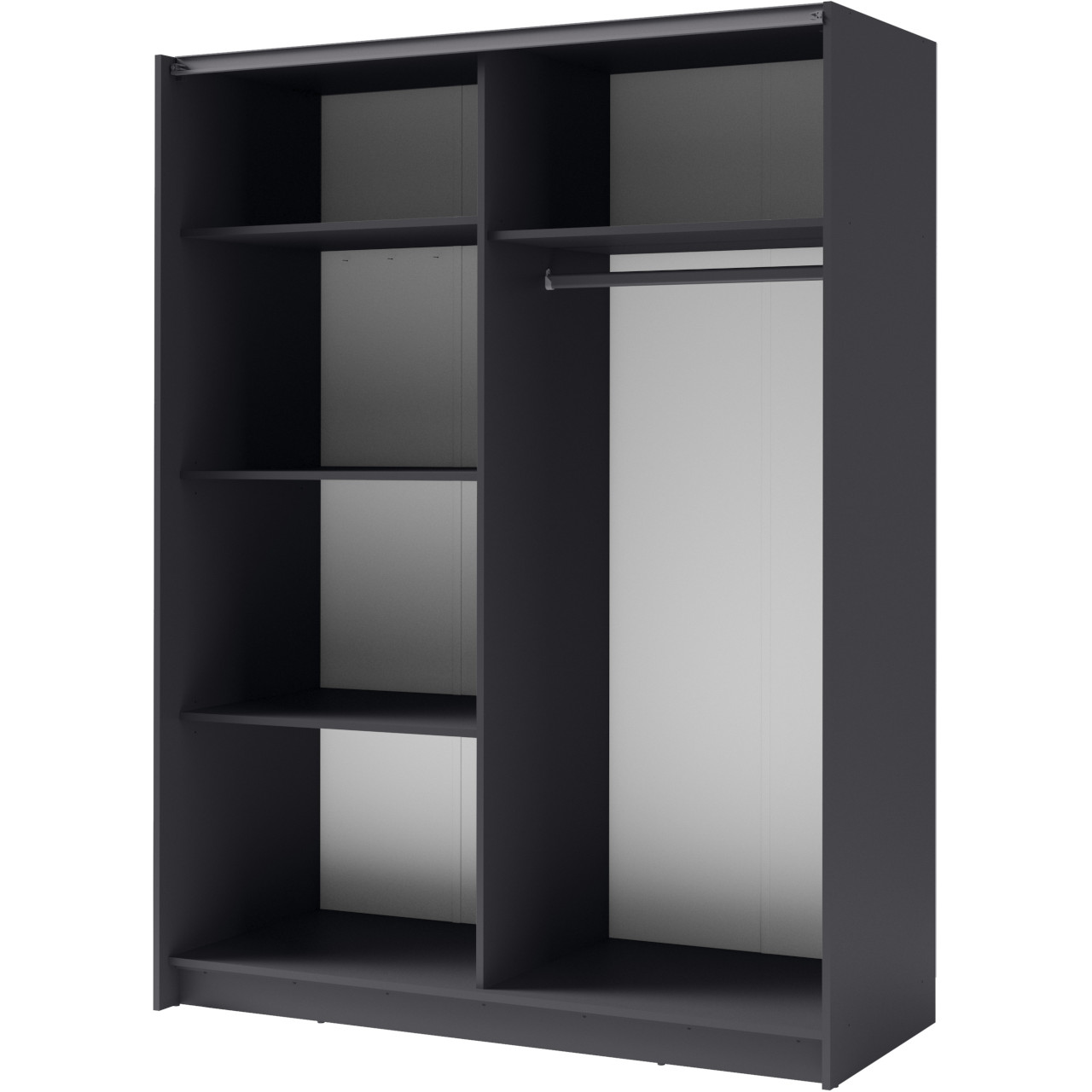 Szafa przesuwna 180 ZOGO II 11 szary grafit - obrazek 4