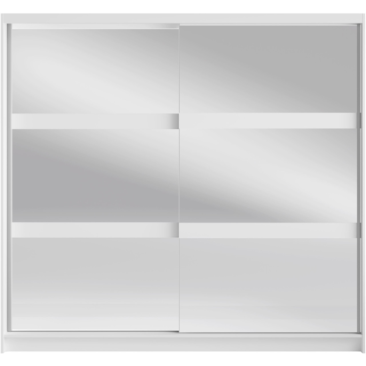 Szafa przesuwna z lustrem 230 NINO 01 biały - obrazek 3