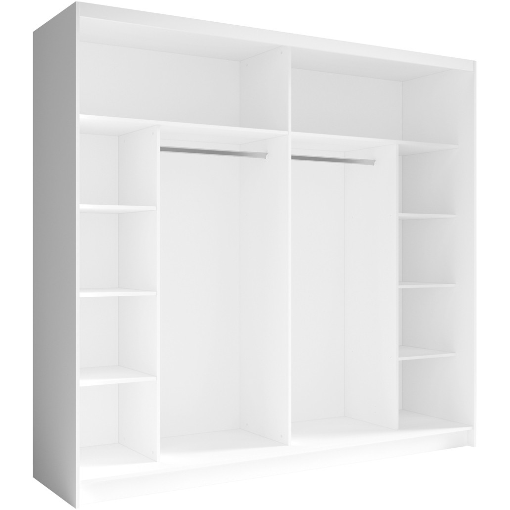 Szafa przesuwna z lustrem 230 NINO 01 biały - obrazek 5