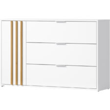 Komoda NOVOLI 04 biały + dąb artisan