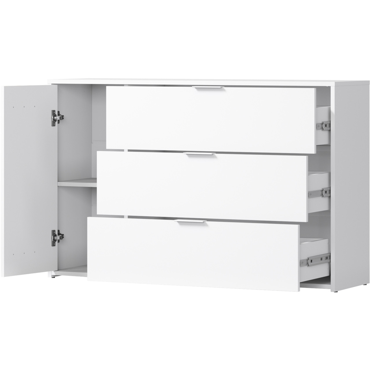 Komoda NOVOLI 04 biały + dąb artisan - obrazek 4