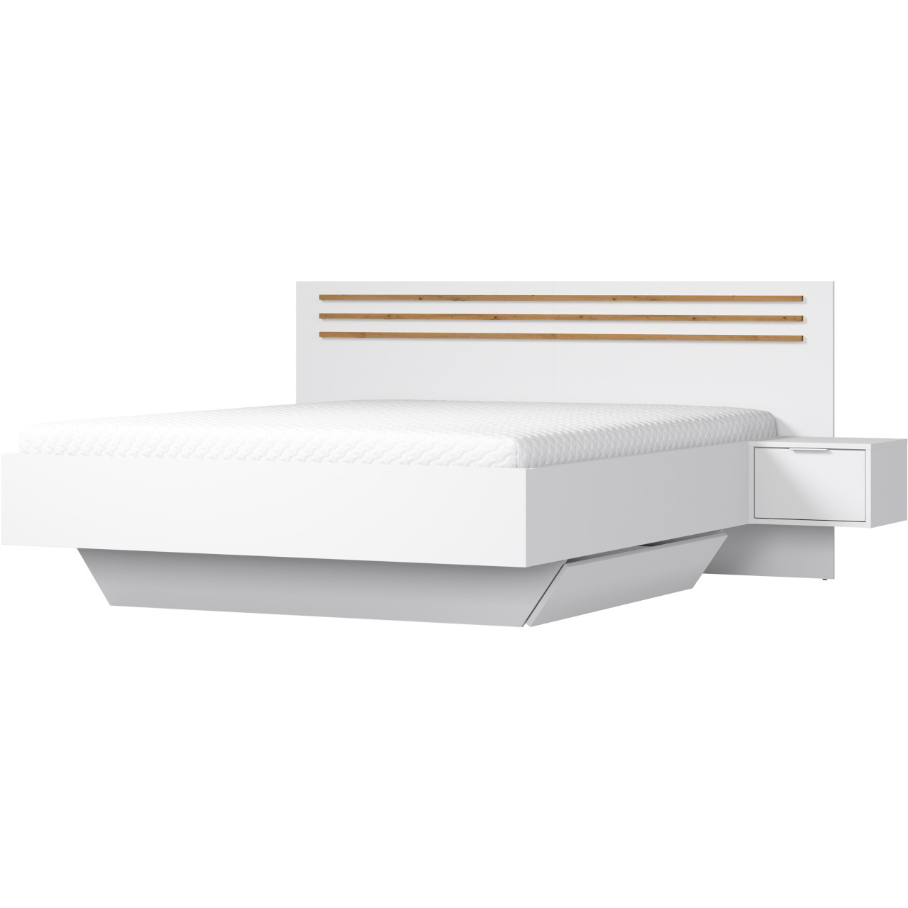 Sypialnia NOVOLI 1 biały + dąb artisan - obrazek 6