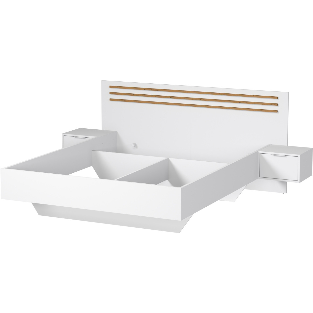 Sypialnia NOVOLI 1 biały + dąb artisan - obrazek 7