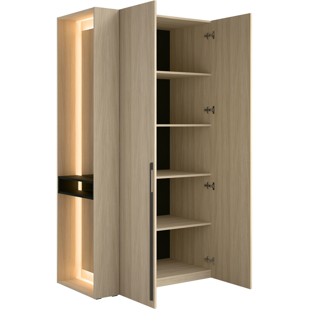 Półki do szafy (3szt.) GIRONA 67 dąb barista - obrazek 3