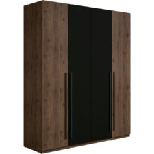 Szafa 180 MARGHERA 20 orzech elegant / czarny onyx