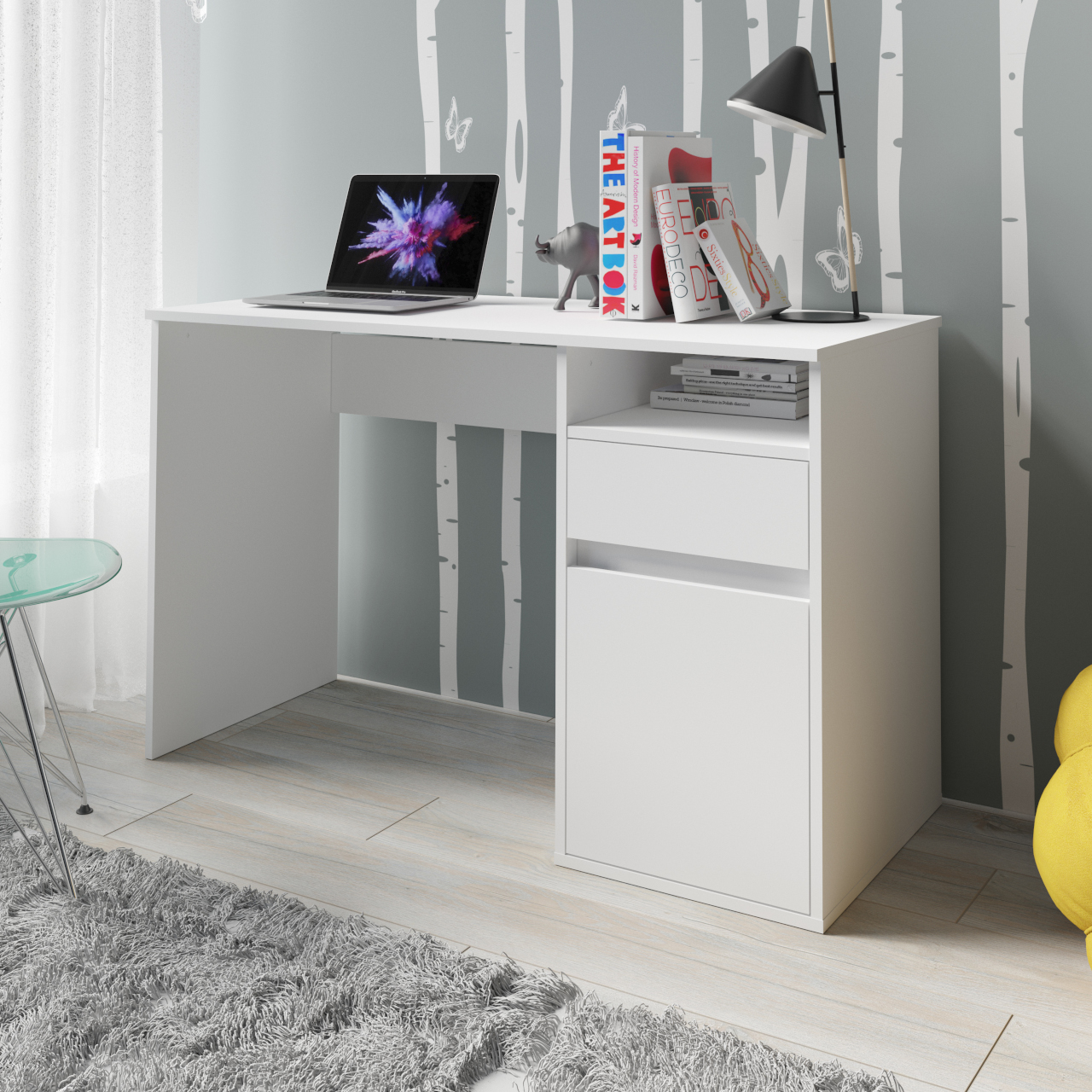 Biurko BILLY białe - obrazek 7