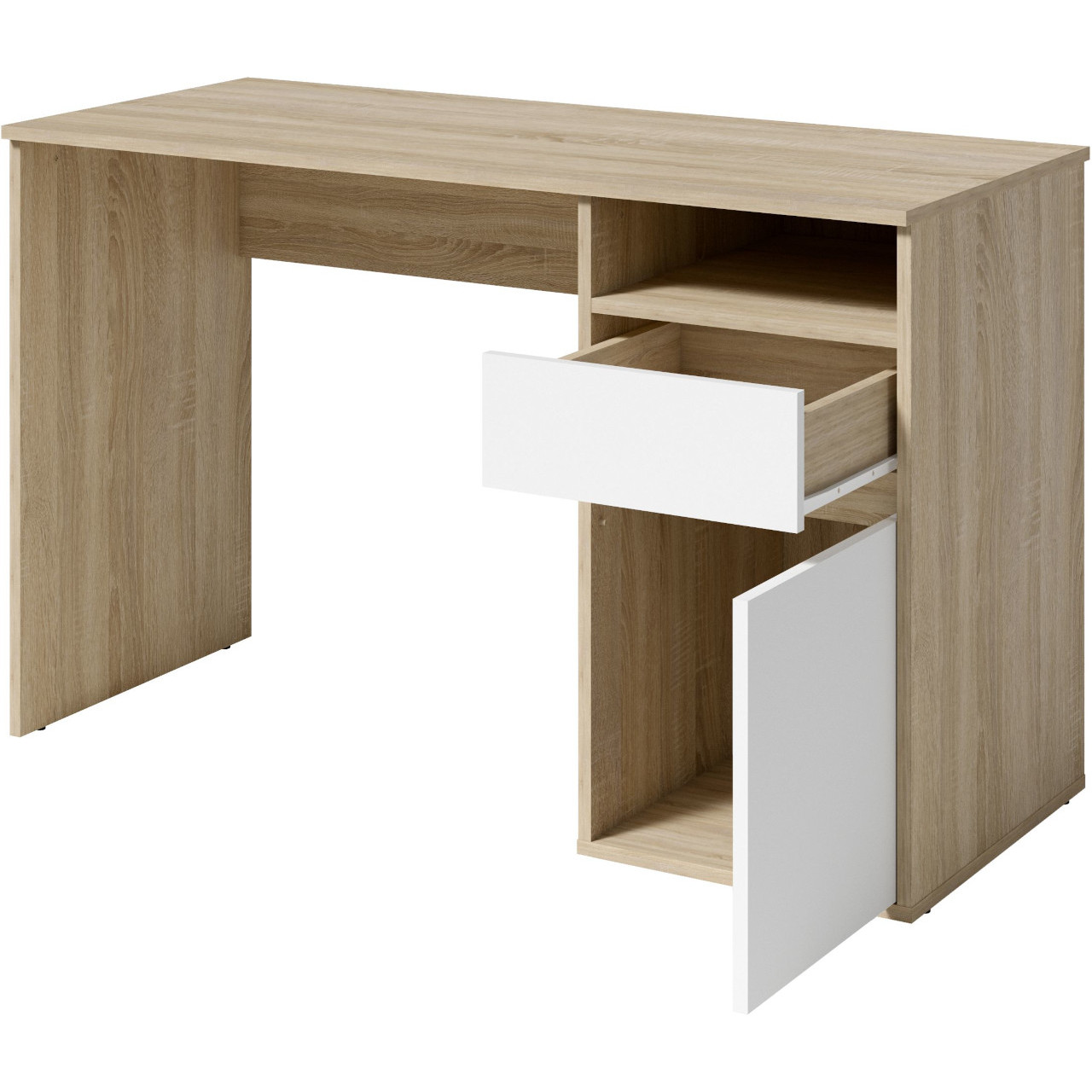 Biurko BILLY dąb sonoma / biały - obrazek 3