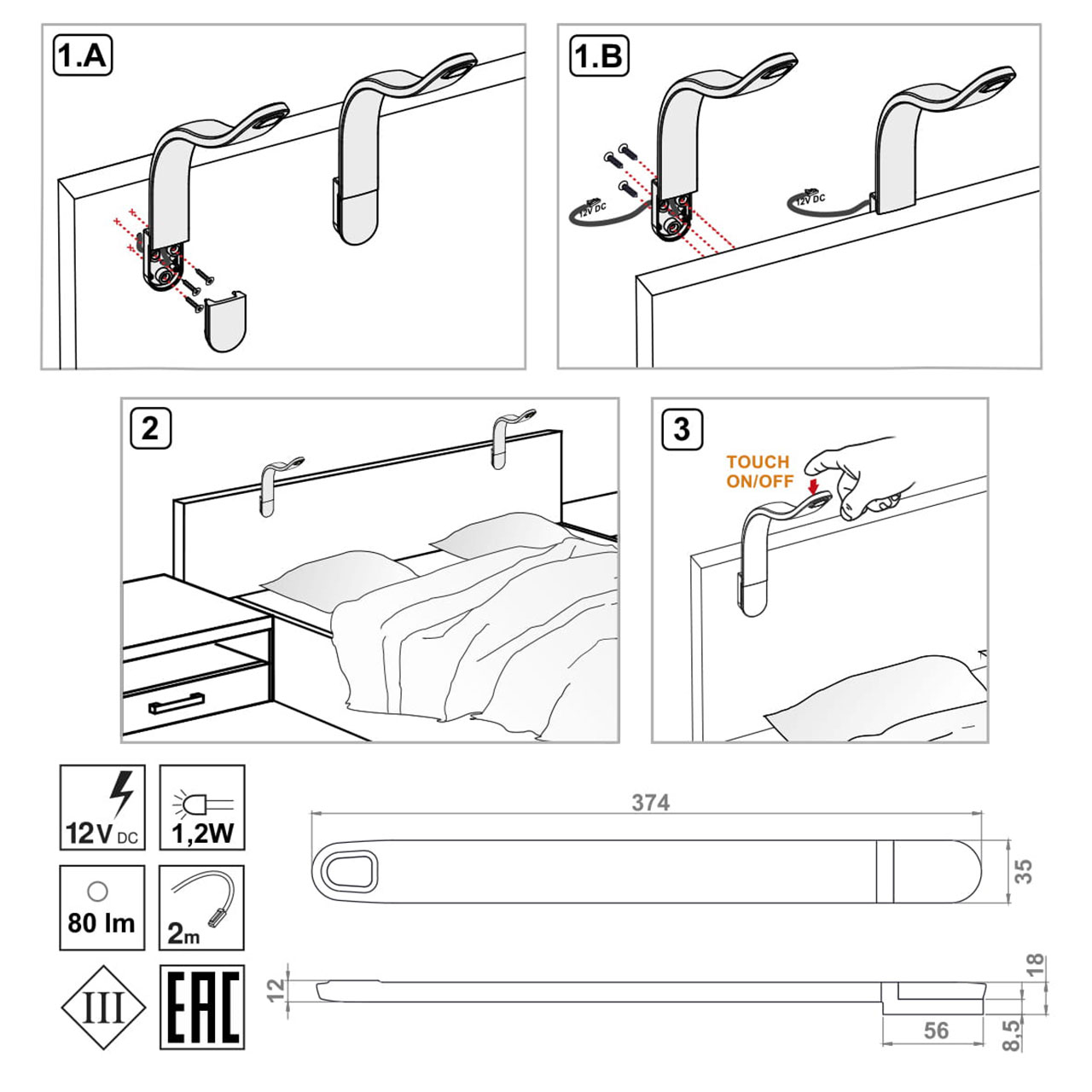 Oświetlenie do łóżka LED neutralne - obrazek 4