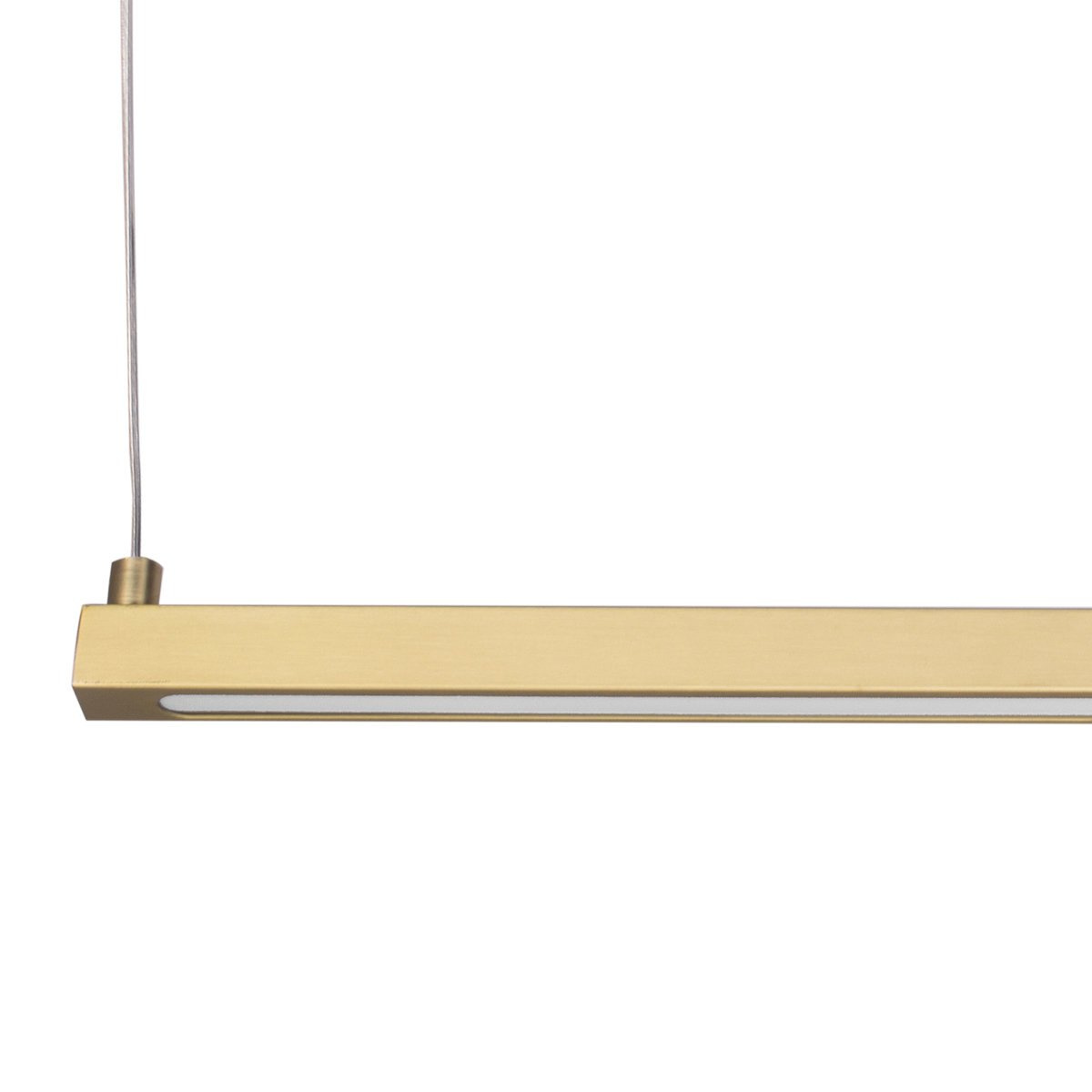 Lampa sufitowa wisząca BEAM 80 cm złota LED – elegancka listwa do jadalni - obrazek 4
