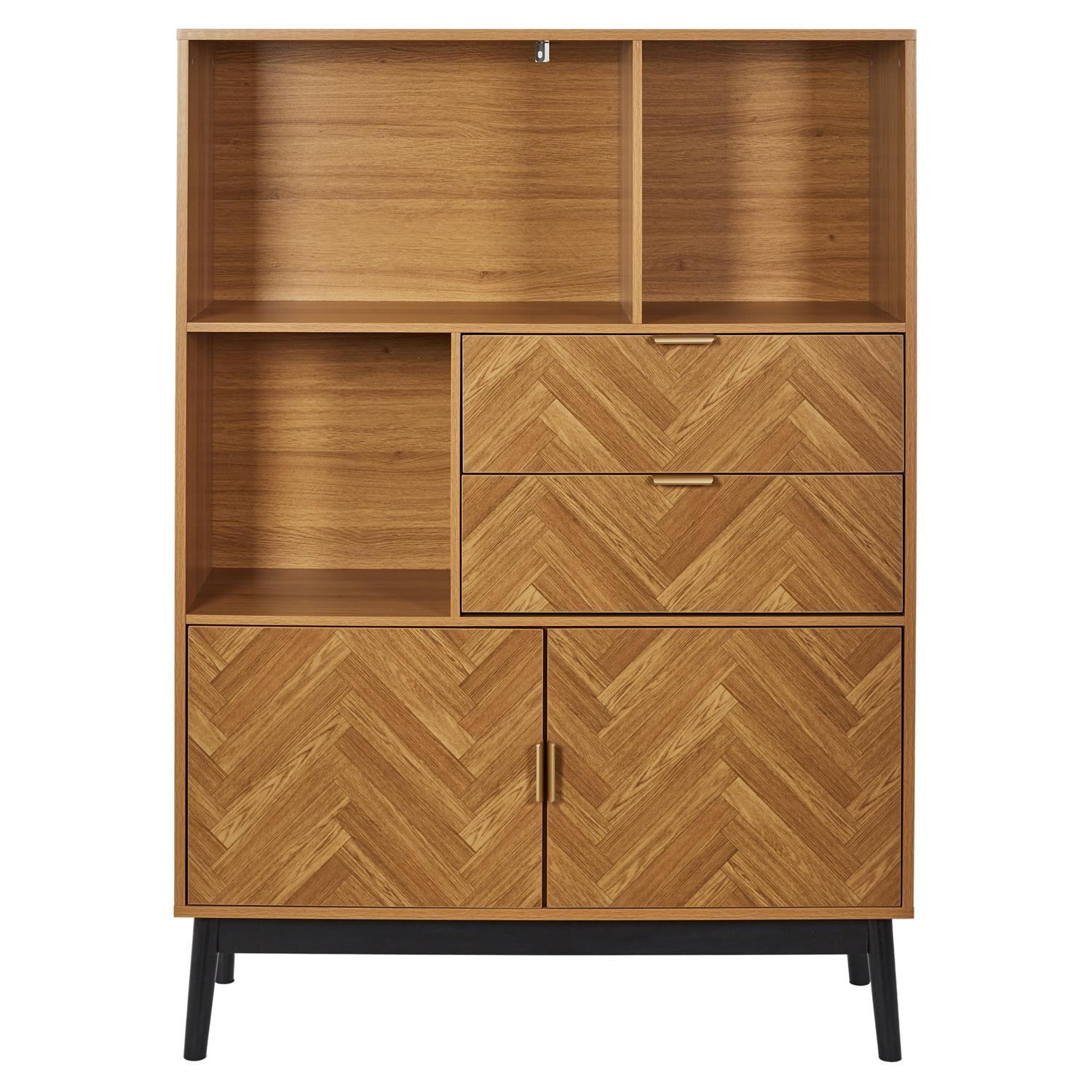 Regał Felix jodełka naturalny - obrazek 3